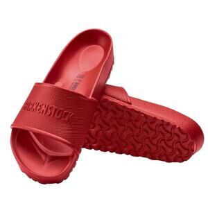 Birkenstock Women's 9 Men's 7 Barbados EVA Slide Sandals - Active Red